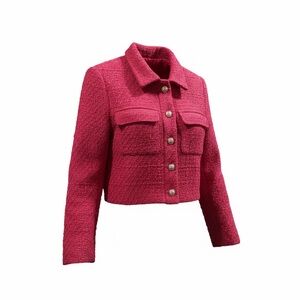 Rachel Zoe Fuchsia Tweed Blazer